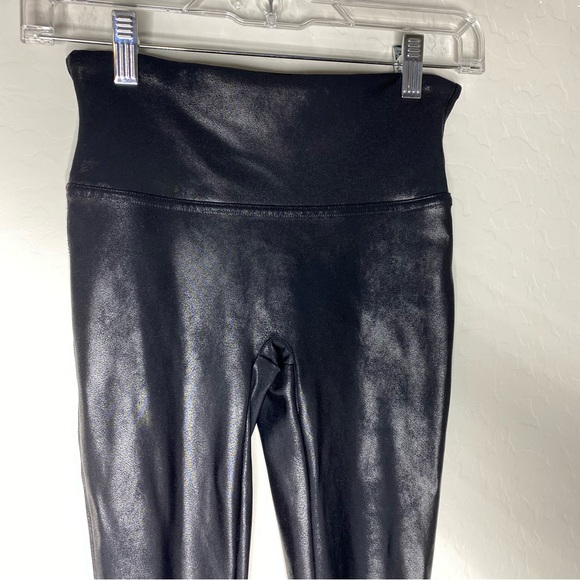 SPANX Faux Leather Leggings Black Size S/P - Picture 7 of 14